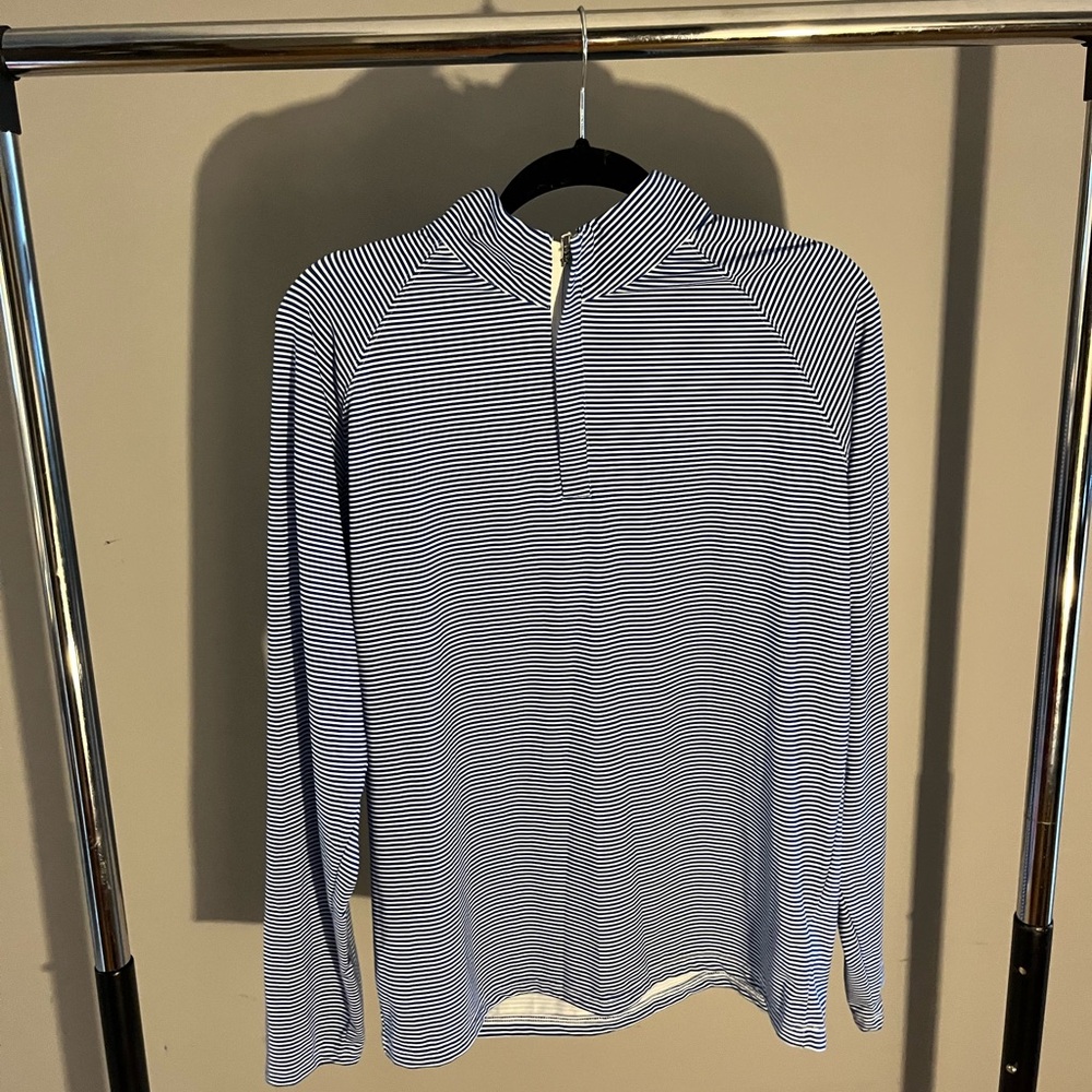 Men's Striped Sweater - Black and White
